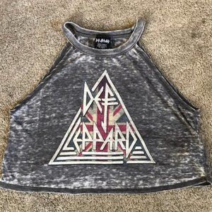 Def Leppard Crop top